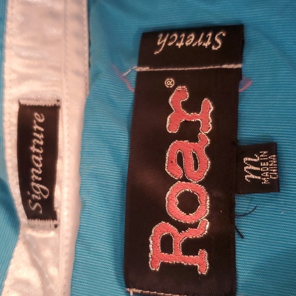 Ladies Signature Roar western shirt turquoise size Medium - Picture 5 of 5